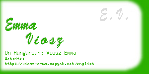 emma viosz business card